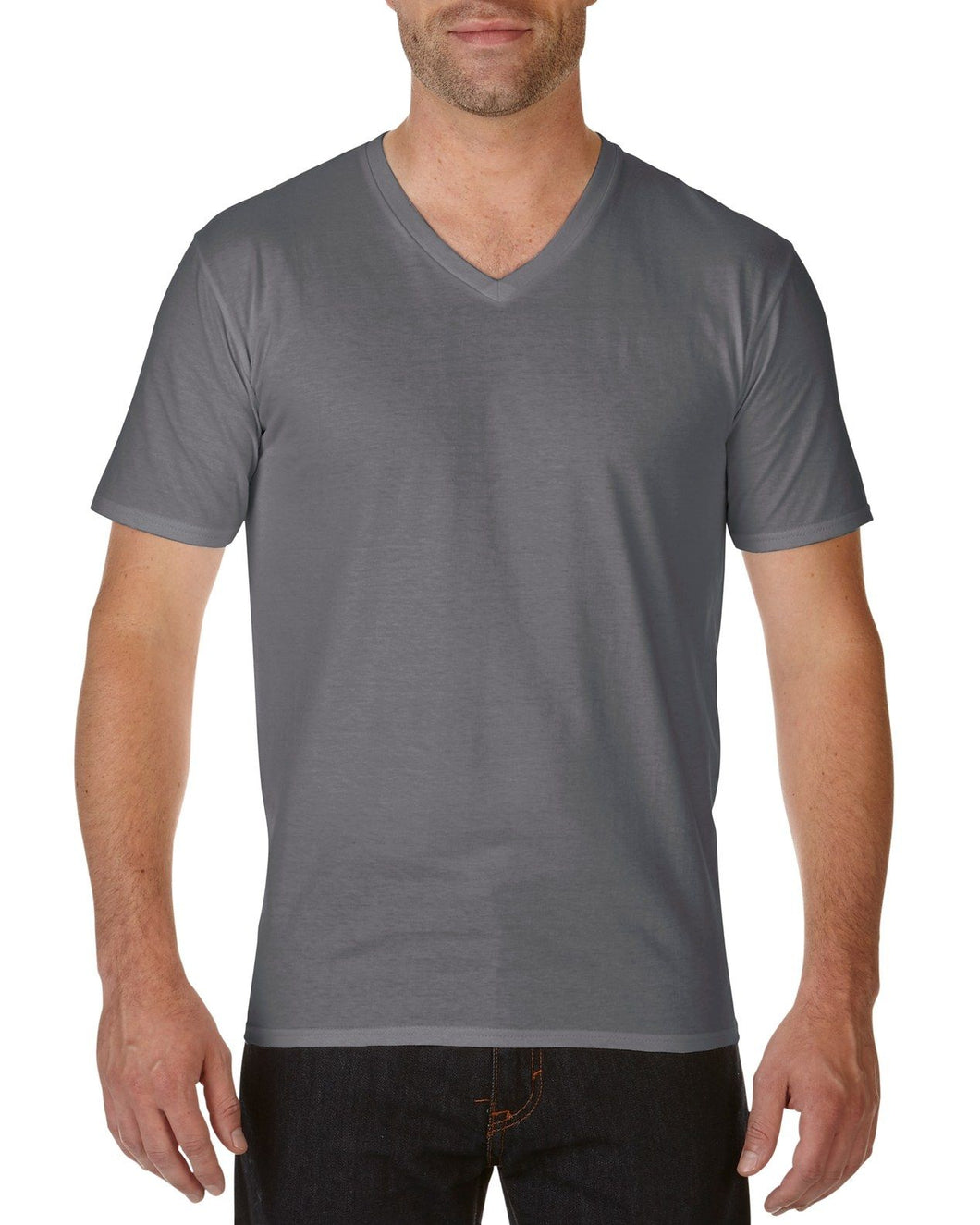 Gildan Mens Premium Cotton V-Neck T-Shirt