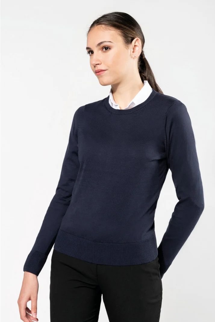Kariban Ladies Crew Neck Supima Jumper.
