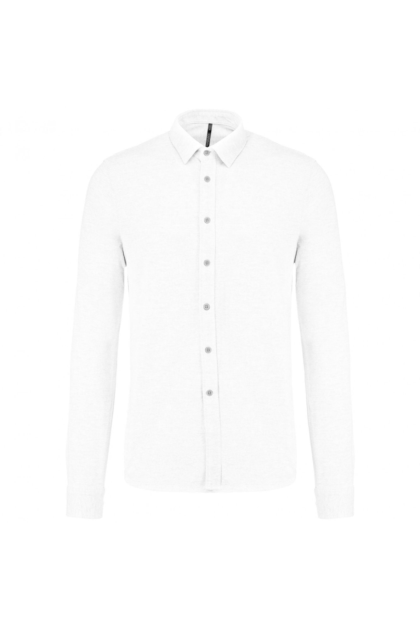 Kariban Mens Pique L/S Shirt.
