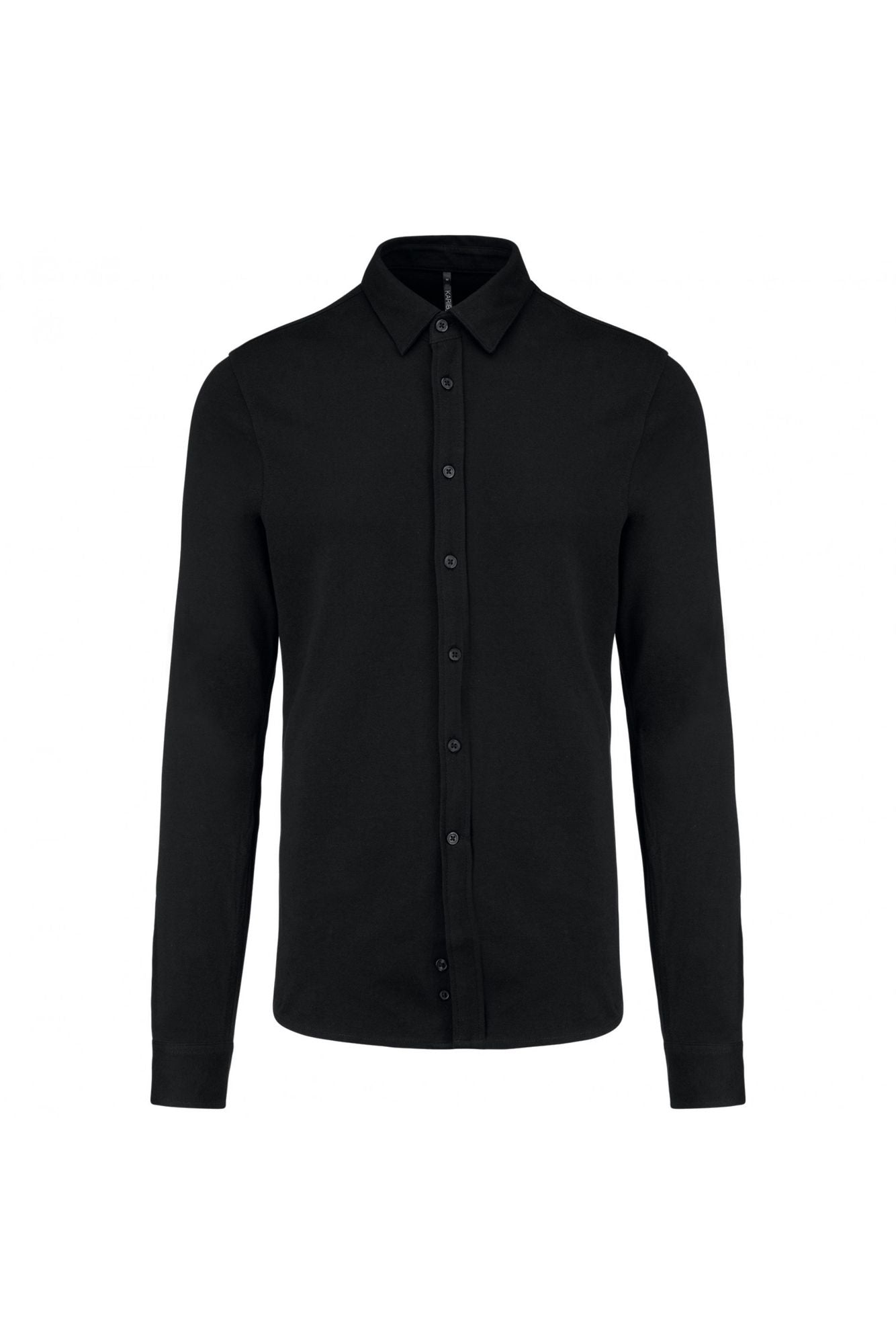 Kariban Mens Pique L/S Shirt.