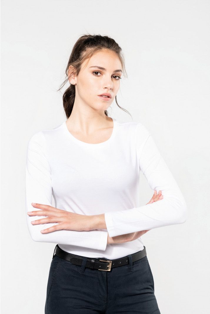 Kariban Premium Ladies L/S Supima T-Shirt.