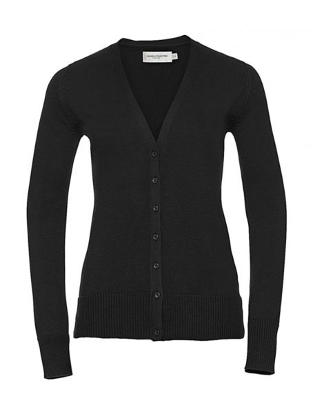 Russell Ladies V-Neck Knitted Cardigan.
