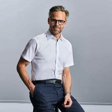 Load image into Gallery viewer, Russell Mens S/S Tailored Ultimate Non-Iron Shirt
