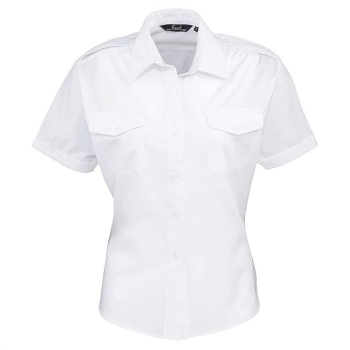 Premier Ladies S/S Pilot Shirt.