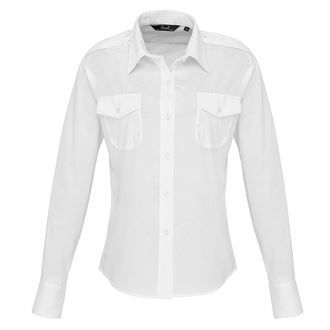 Premier Ladies L/S Pilot Shirt