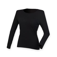 Load image into Gallery viewer, Skinnifit Ladies L/S Feel Good Stretch T-Shirt
